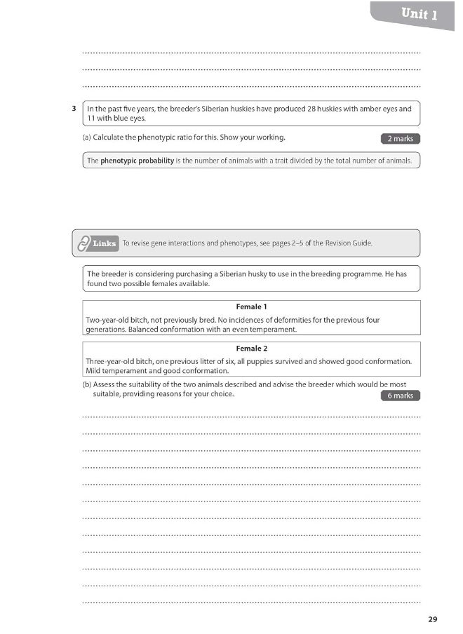 Pearson REVISE BTEC National Animal Management Revision Workbook - 2023 and 2024 exams and assessments