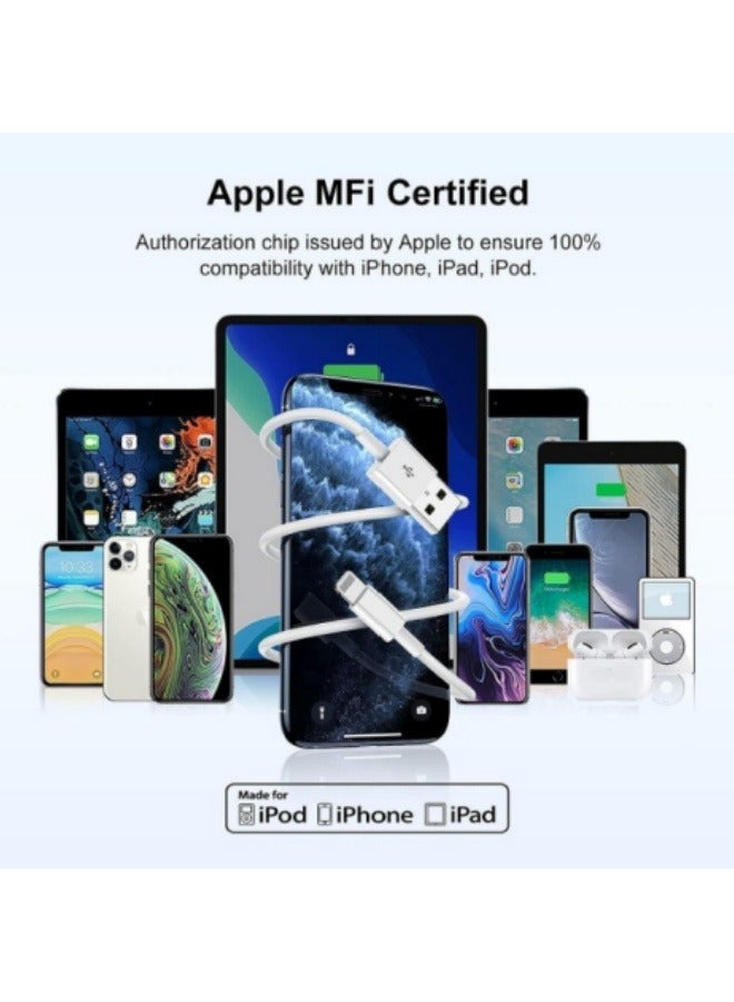 الصفحة الرئيسية كابل شحن آيفون حزمة مزدوجة [1 م + 2 م]، كابل لايتنينج معتمد من MFi يدعم الشحن والمزامنة السريعة. كبل متين متوافق مع أجهزة iPhone 14/14 Pro/14 Plus/14 Pro/14 Pro Max و iPhone 13 Pro و 12 Pro Max و 11 XS و XS و X و 8 و 7 Plus و 6S و iPad Pro. - Image 2