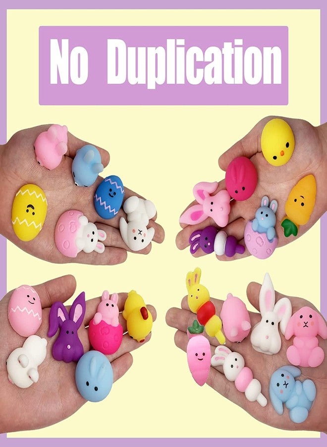 JDSTY 24Pcs Easter Mochi Squishy Toys Stress Relief Squishies for Kids Boys Girls Toddlers Easter Basket Stuffers Egg Fillers Gifts Party Favors - Image 3