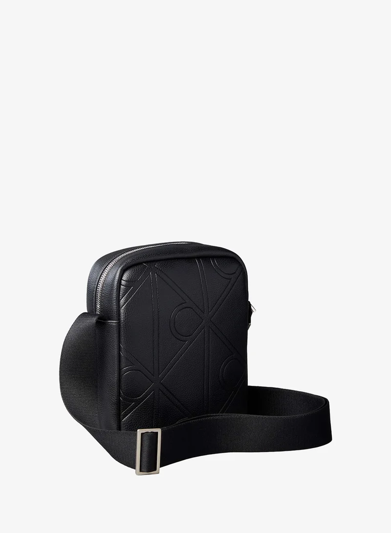 Calvin Klein  Embossed Emblem Logo Reporter Bag for Men | Best Price UAE
