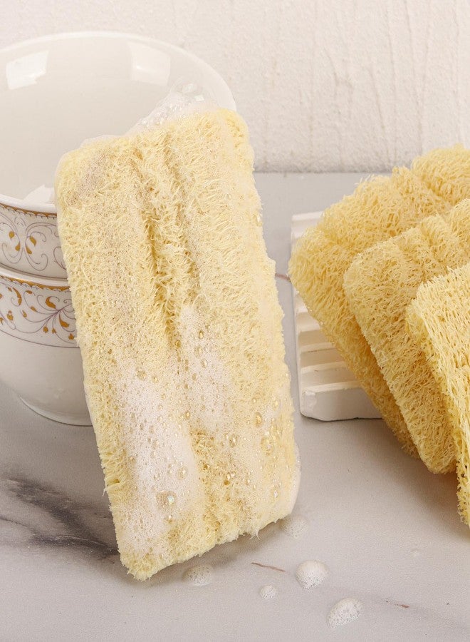 Tbestmax 12 Pieces Mini Natural Loofah Exfoliating Facial Scrubber, Made with Natural Egyptian Shower Loofah Sponge, Bath Shower Loofah Sponge for Women and Men - Image 4