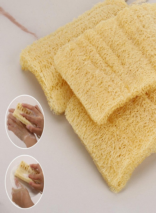 Tbestmax 12 Pieces Mini Natural Loofah Exfoliating Facial Scrubber, Made with Natural Egyptian Shower Loofah Sponge, Bath Shower Loofah Sponge for Women and Men - Image 3