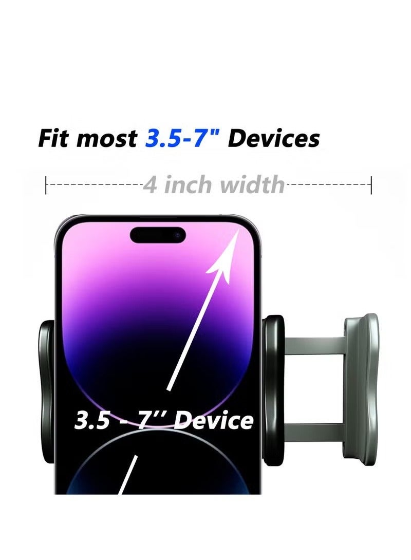 TIGER Cell Phone Clip Bed Stand Holder – Flexible Long Arm Gooseneck Mount with Grip Clamp, 360° Adjustable Rotation, Desk & Bedside Stand, Compatible with iPhone 14 Pro Max/XR/X/8/7/6 & 3.5-7" Devices – Sturdy, Hands-Free Viewing - Image 4