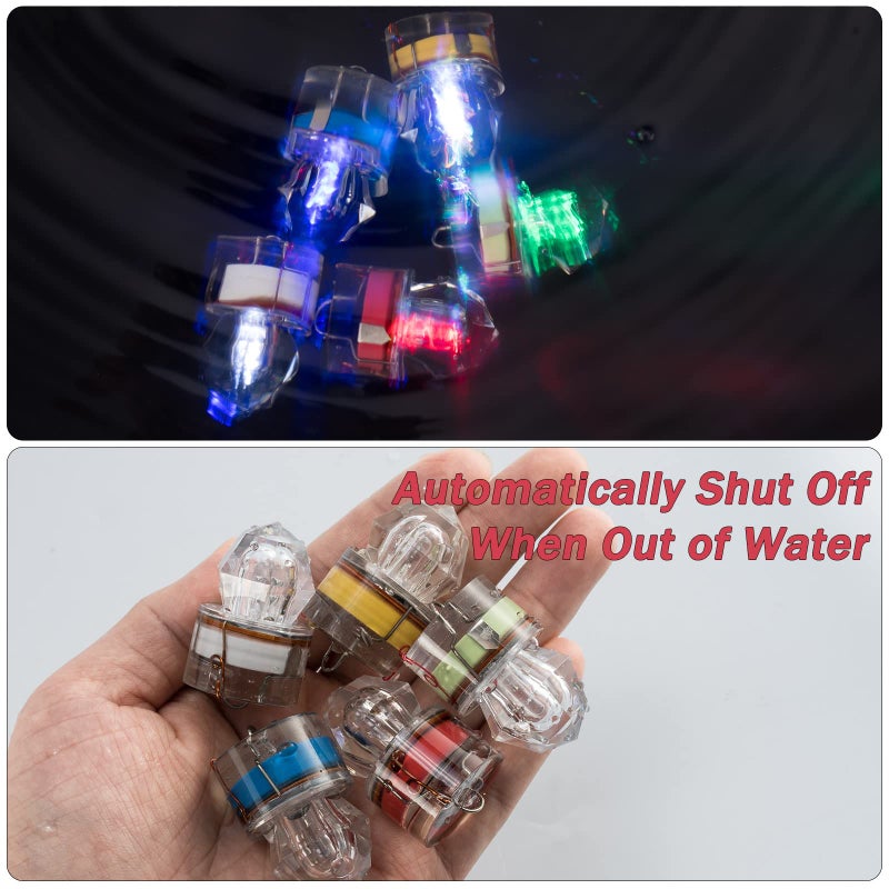 Dr.Fish 5pcs LED Fishing Lures Deep Drop Fishing Lights Underwater Flasher Lights Bass Halibut Walleye Lures Attractant - Image 4