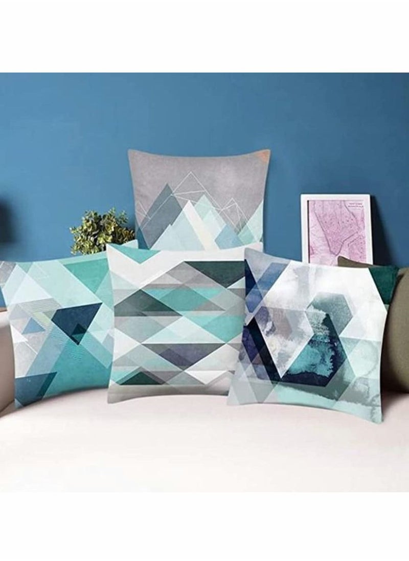 Y&D 4PCS Pillows Set Sofa Cover Modern Decorative Pillowcases Home Cushion  - Image 2
