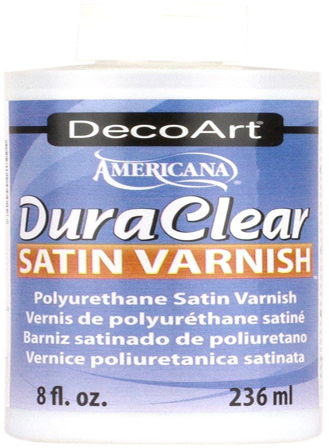 DecoArt 3 X DecoArt DS21-9, American DuraClear Varnishes, 8-Ounce, DuraClear Satin Varnish3 - Image 1