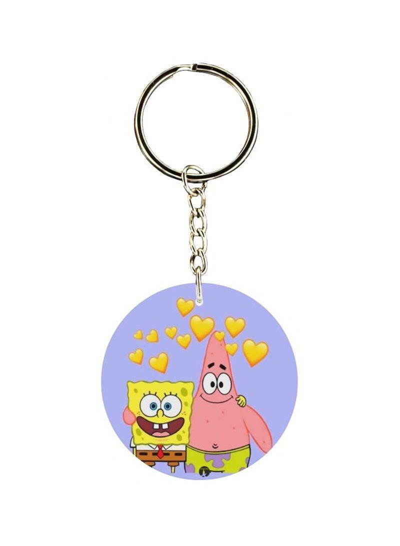 Patrick Star Printed Keychain