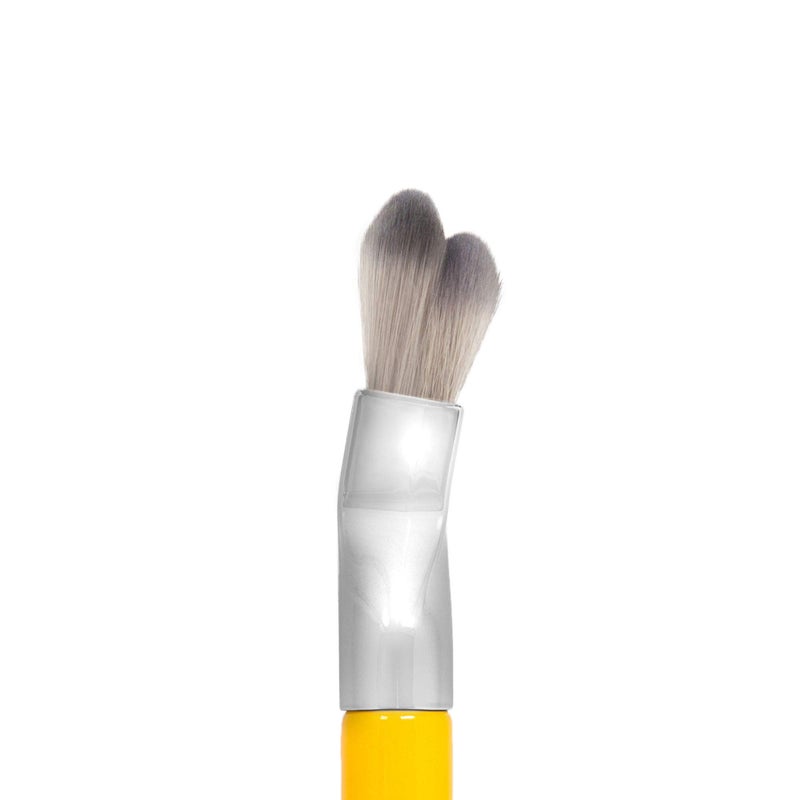 Bdellium Tools Professional Makeup Brush - Studio Series 972 Large Rounded Double Dome Blender - With Soft Synthetic Fibers, For Foundation Application & Blending (Yellow, 1pc) - Image 5