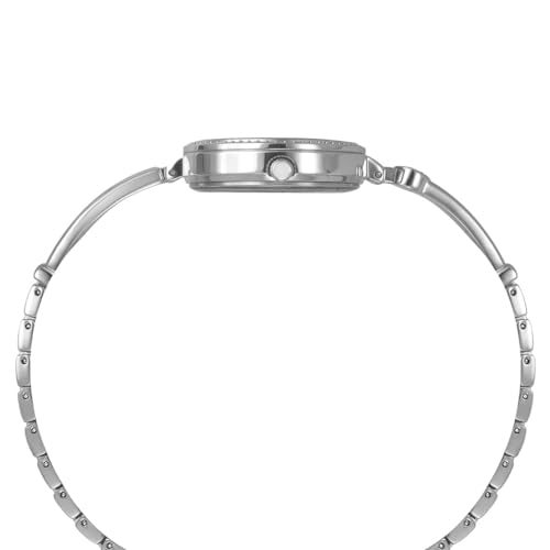 TIMEX Fria Analog Watch for Women with Blue Round Dial & Silver Brass Bracelet Band Water Resistant Women's Wrist Watches - TWEL18404 - Image 5