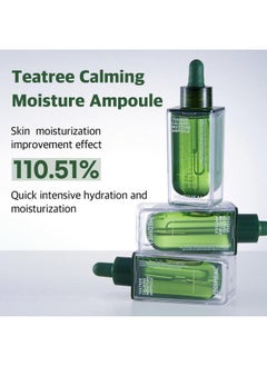 MEDIHEAL Teatree Calming Moisture Ampoule (1.7 Fl Oz 1 Pack) Quick Calming And Deep Hydrating With Teatree Leaf Water 92% For Sensitive Skin Type  - Image 3