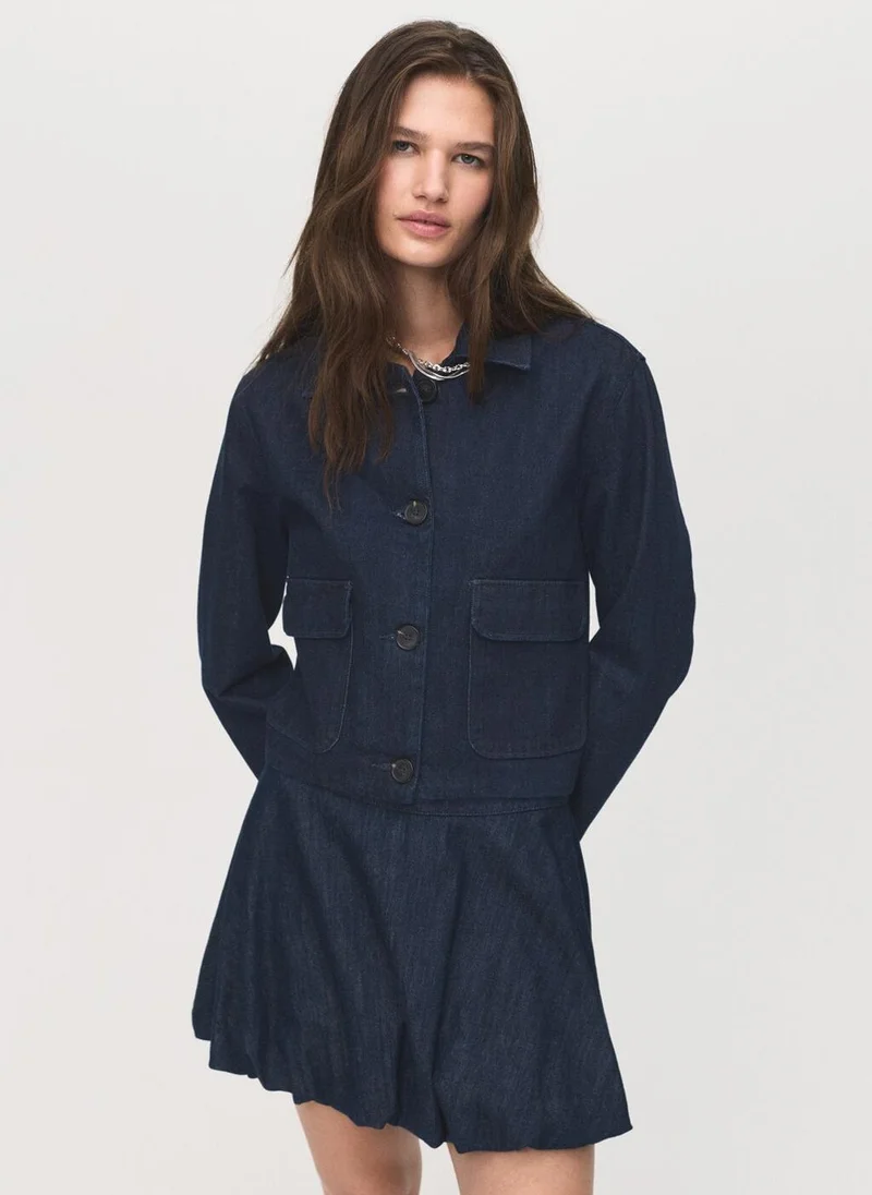 MANGO Denim jacket with pockets