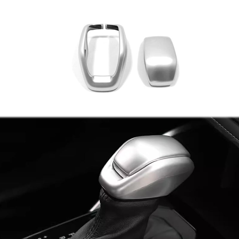Hyorabyn Car Accessories Fit for Toyota Highlander 20202023 Toyota RAV4 20192023 Gear Shift Lever Knob Shifter Head Cover Trim ABS Silver - Image 2