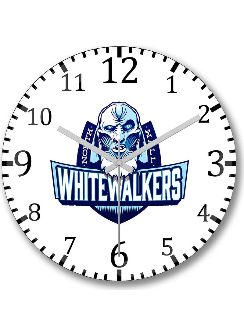 Baskı Dükkanı Print Shop Wanted Luffy Wall Clock Curved Real Glass 