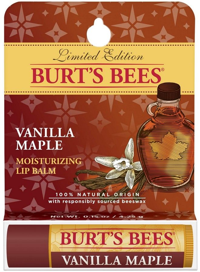 Burt's Bees Burts Bees Vanilla Maple Moisturizing Lip Balm Blister For Unisex 015 Oz Lip Balm - Image 2