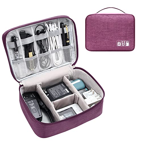 YOUBDM Electronics Organizer Travel Cable Organizer Bag Waterproof Portable Digital Storage Bag Electronic Accessories Case Cable Charger Organizer Case - Image 1