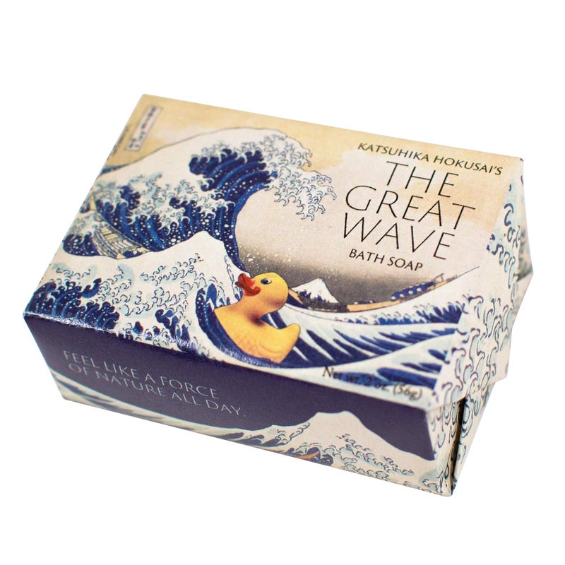 The Unemployed Philosophers Guild Katsushika Hokusais The Great Wave Bath Soap  Made in The USA 2oz 56g Travel Size Guest Bar Soap
