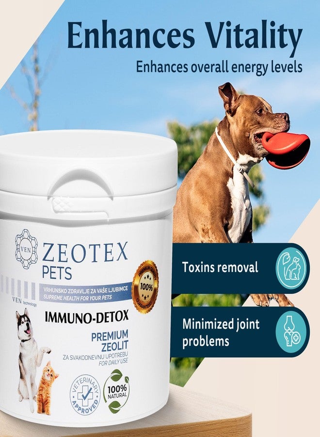 Zeotex Zeolite Powder 100% Natural Food Supplement for Immunity & Detox, Digestive Health, Joint Health Supplement Powder, Liver Detox, Enhance Pet Health w/Easy-to-Use Pet Supplements, 350g/12.35 oz - Image 4
