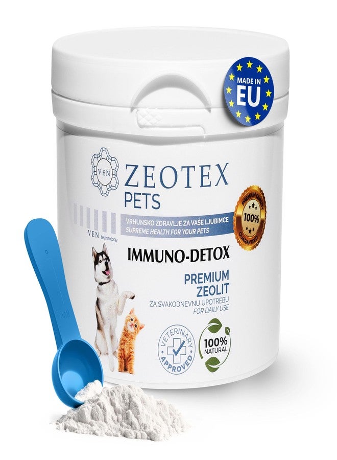 Zeotex Zeolite Powder 100% Natural Food Supplement for Immunity & Detox, Digestive Health, Joint Health Supplement Powder, Liver Detox, Enhance Pet Health w/Easy-to-Use Pet Supplements, 350g/12.35 oz - Image 1