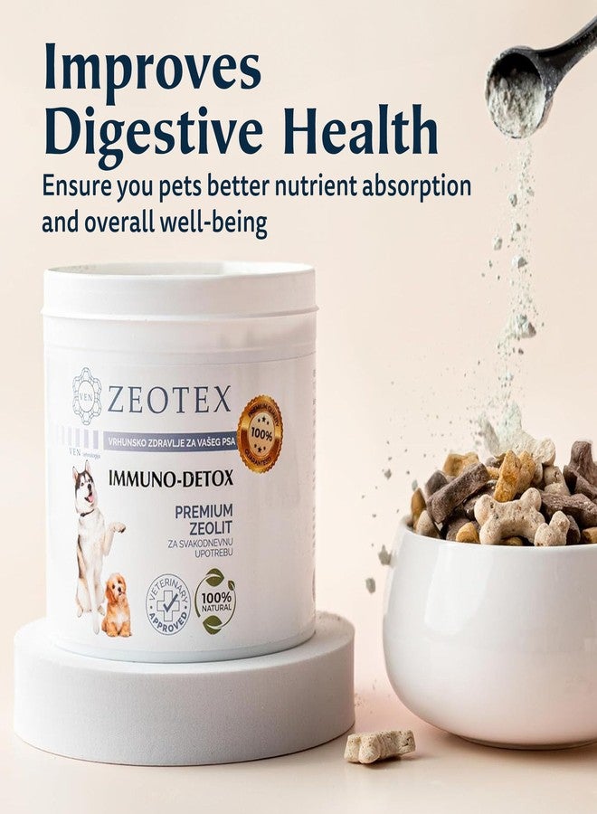 Zeotex Zeolite Powder 100% Natural Food Supplement for Immunity & Detox, Digestive Health, Joint Health Supplement Powder, Liver Detox, Enhance Pet Health w/Easy-to-Use Pet Supplements, 350g/12.35 oz - Image 5