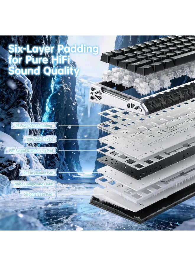 ATTACK SHARK R68 HE 60% Hall Effect Magnetic Gaming Keyboard with Rapid Trigger, Carbon Fiber, Black - Image 5