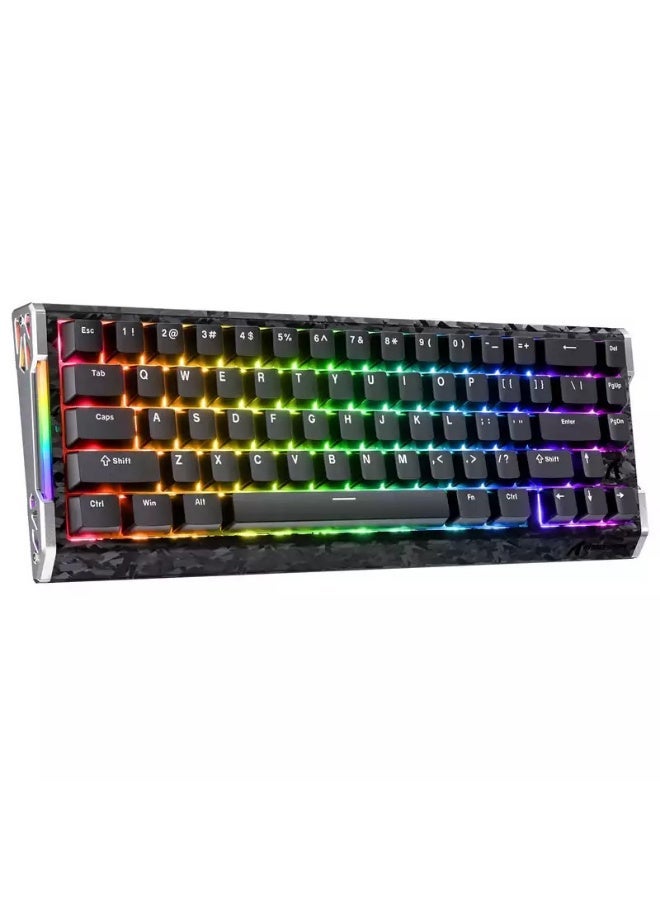 ATTACK SHARK R68 HE 60% Hall Effect Magnetic Gaming Keyboard with Rapid Trigger, Carbon Fiber, Black - Image 1