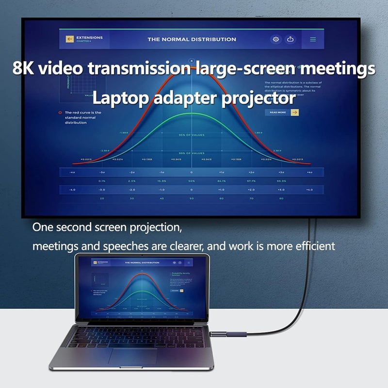 Tobo Magnetic Adapter Straight, USB4.0 C Male to C Female Magnetic Elbow 40GB Adapter, s Data Transfer Compatible with USB-C Mobile Phone,Laptops&Tablets(TD-1105TC) (Pack of 1) - Image 5