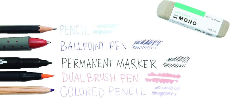 Tombow Mono Sand Eraser 512A - Grey Pencil Eraser for Ink - Image 5