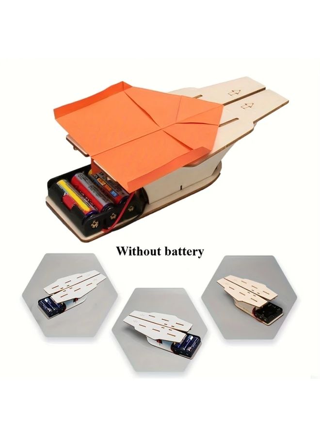 طقم نموذج حاملة طائرات لمشاريع DIY - عبارة عن لعبة مقلاع ورقية للطائرات - مجموعة واحدة - Image 3