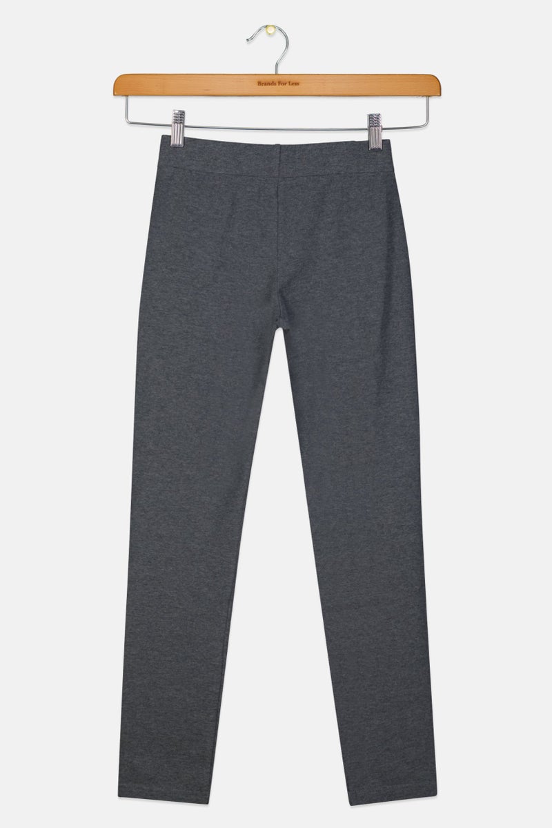Adidas Kids Girl Sportswear Fit Brand Logo Outdoor Tights, Grey  - Image 2