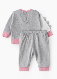 Elegant Kids Long Sleeve T-Shirt and Pyjama Set of Cotton for Girls, Soft and Comfortable Cotton Pajama Set for Kids, Perfect for Everyday Wear  - Image 2