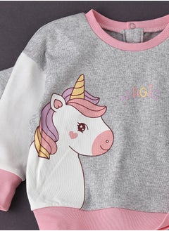 Elegant Kids Long Sleeve T-Shirt and Pyjama Set of Cotton for Girls, Soft and Comfortable Cotton Pajama Set for Kids, Perfect for Everyday Wear  - Image 4