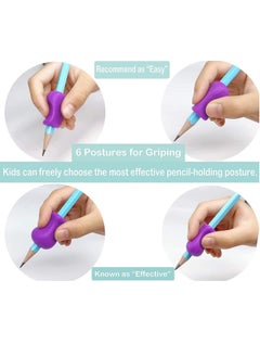Bukela Pencil Grips for Children - 10 Pack Pencil Grips for Kids Handwriting, Ergonomic Writing Training Aid Correction Silicon Gel Pencil Grip for Children Preschoolers (10 Pack)  - Image 3