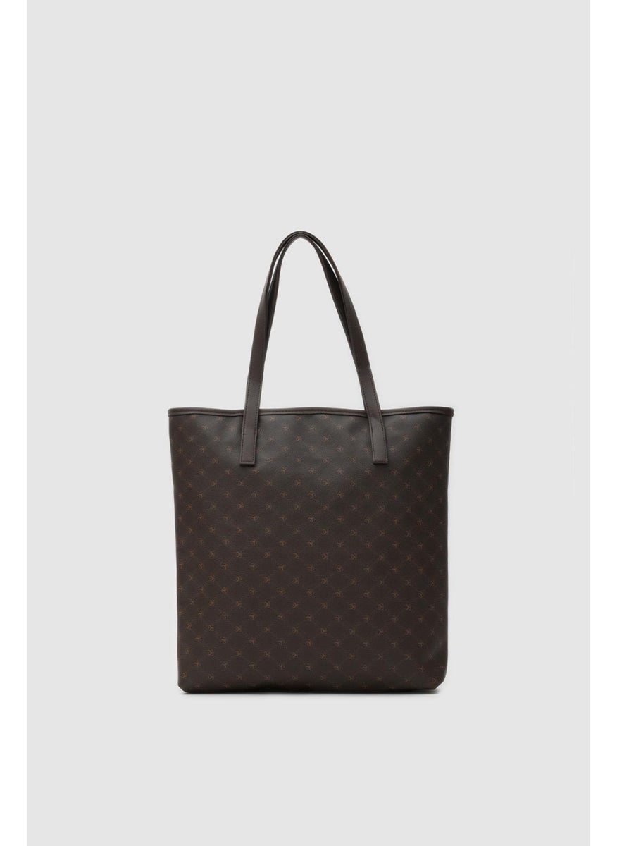 Shule Bags Samba Jacquard Bitter Coffee Shoulder Bag  - Image 1