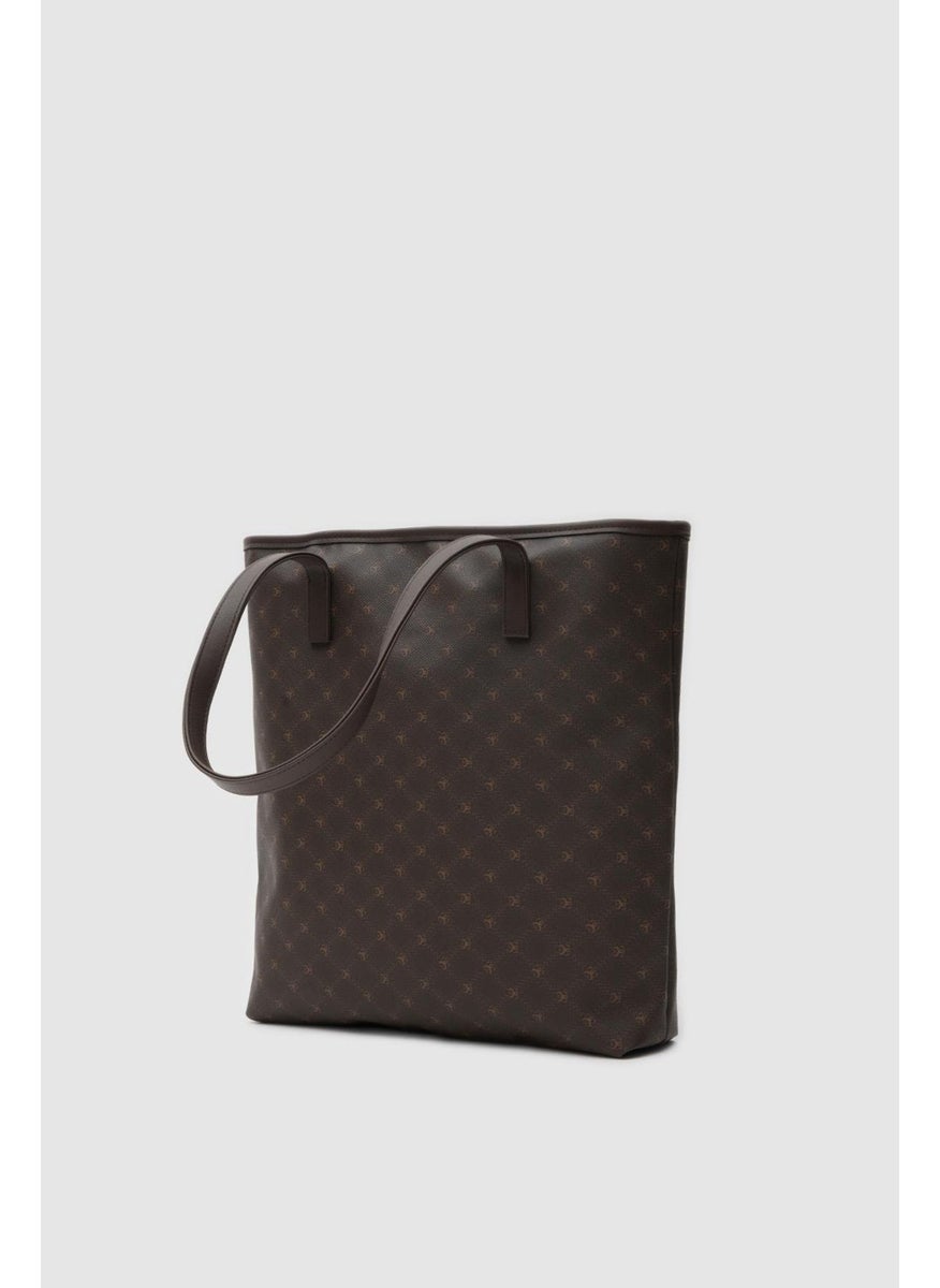 Shule Bags Samba Jacquard Bitter Coffee Shoulder Bag  - Image 3