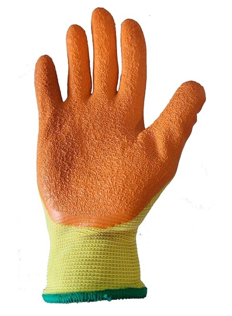 Ultra Stretch Grip Gloves | Latex Crinkle Coated Grip with Thick Lining for Comfort & Flexibility - Image 3