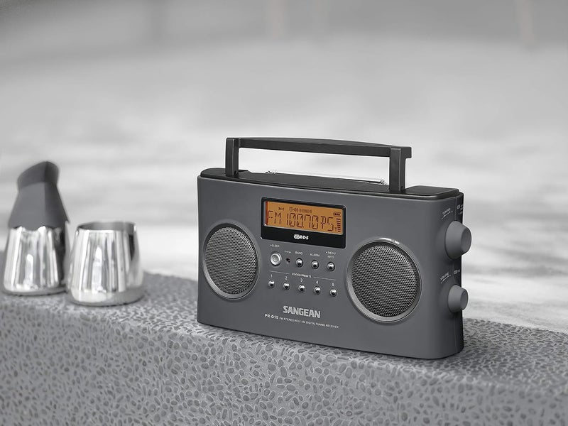 Sangean PR-D15 Digital Portable Stereo RDS Receiver - Gray - Image 5