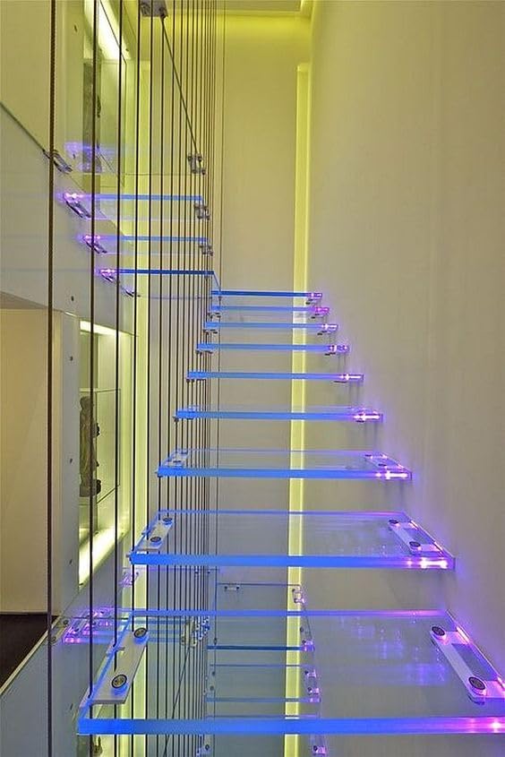 Abaj Lighting Aluminium LED 1Meter 8mm Glass Profiles for Ceilings and Walls Wall Mounted Home Kitchen Indoor Outdoor Profile with End Caps for LED Strip Light 21x17mm Pack of 2 - Image 5