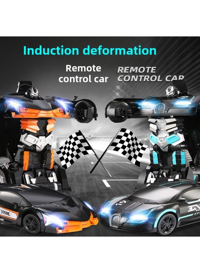 Gesture Induction Deformation Remote Control Car Children's Toy Car Electric Racing King Kong Robot Boy Toy-Color:Blue And Black Lamborghini -Scale:3 Batteries - Image 3