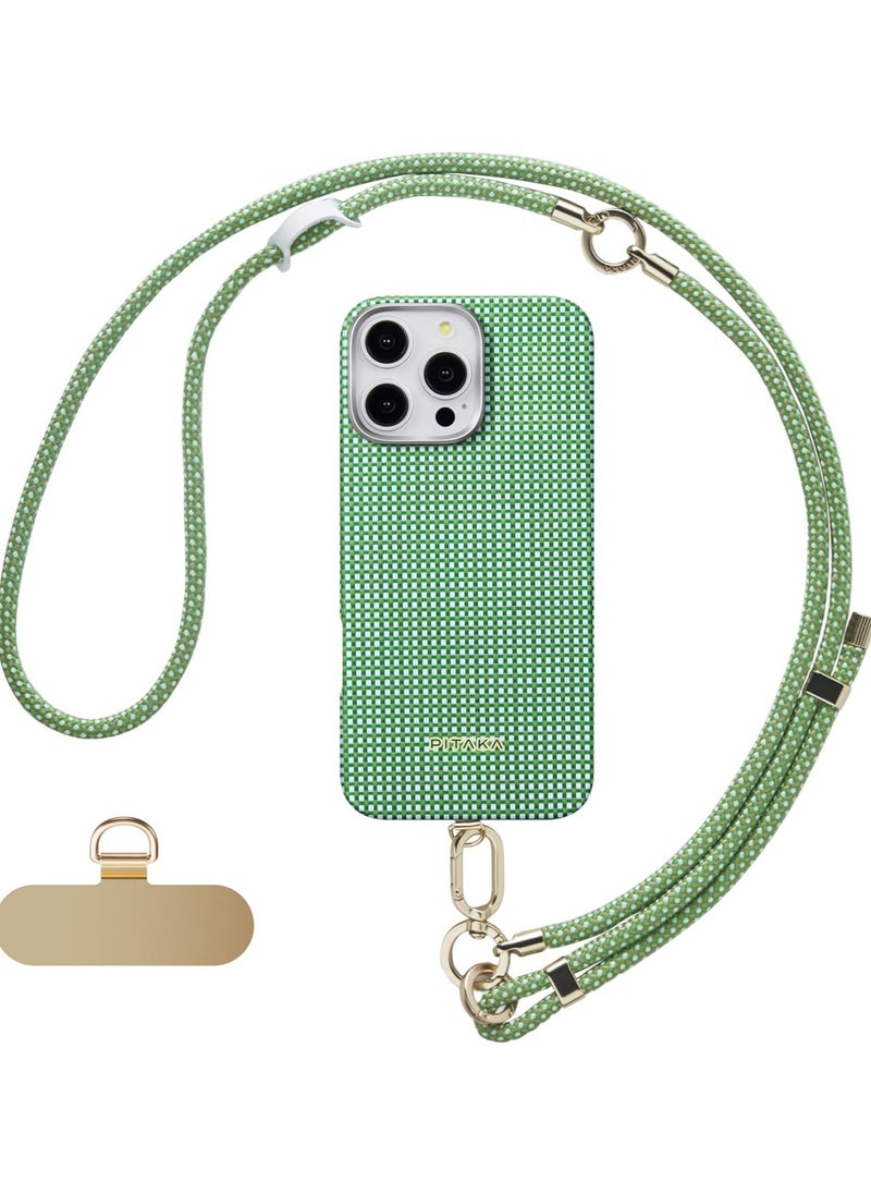 PITAKA pitaka 1 to 3 Phone Strap , Adjustable Phone Strap with 3 Wearing Styles,Multifuctional Phone Strap Crossbody, Phone Wrist Strap, and Phone Neck Lanyard - Forest Green  - Image 1