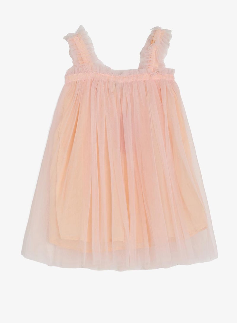 Pinata Floral Texture Tulle Occasion Dress - Image 3