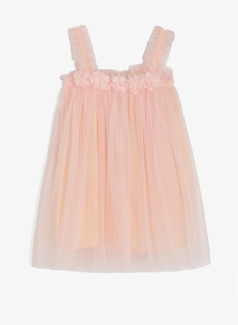 Pinata Floral Texture Tulle Occasion Dress - Image 2