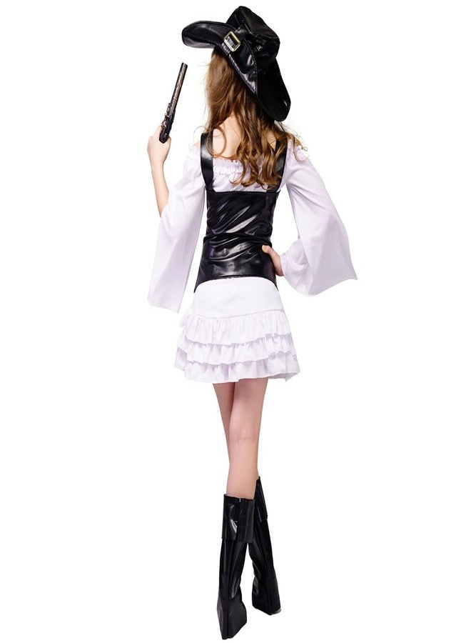 DSplay Girl Pirate Costume Cosplay Kids Halloween Party 13-14 - Image 4