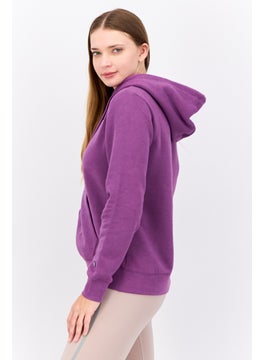 Champion Women Sportswear Fit Long Sleeves Outdoor Hoodie, Purple  - Image 2