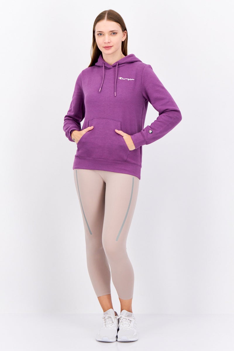 Champion Women Sportswear Fit Long Sleeves Outdoor Hoodie, Purple - Image 4