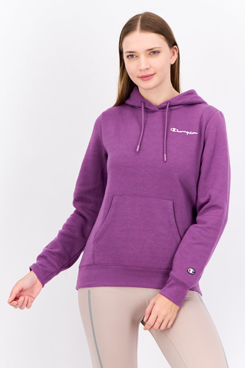 Champion Women Sportswear Fit Long Sleeves Outdoor Hoodie, Purple - Image 1