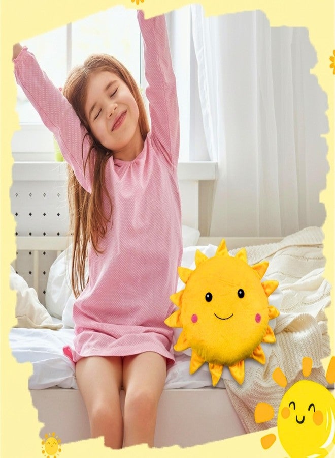 Tickles Cute Sun Smiling Face Soft Stuffed Plush Pillow Cushion for Kids Boys & Girls Birthday Gift Home Decor (Size: 30 cm Color: Yellow) - Image 5