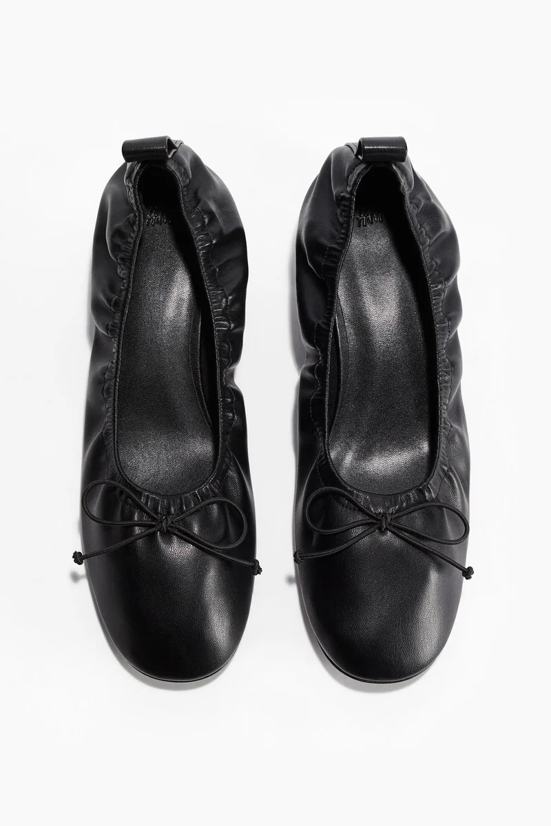 H&M Bow-front court shoes