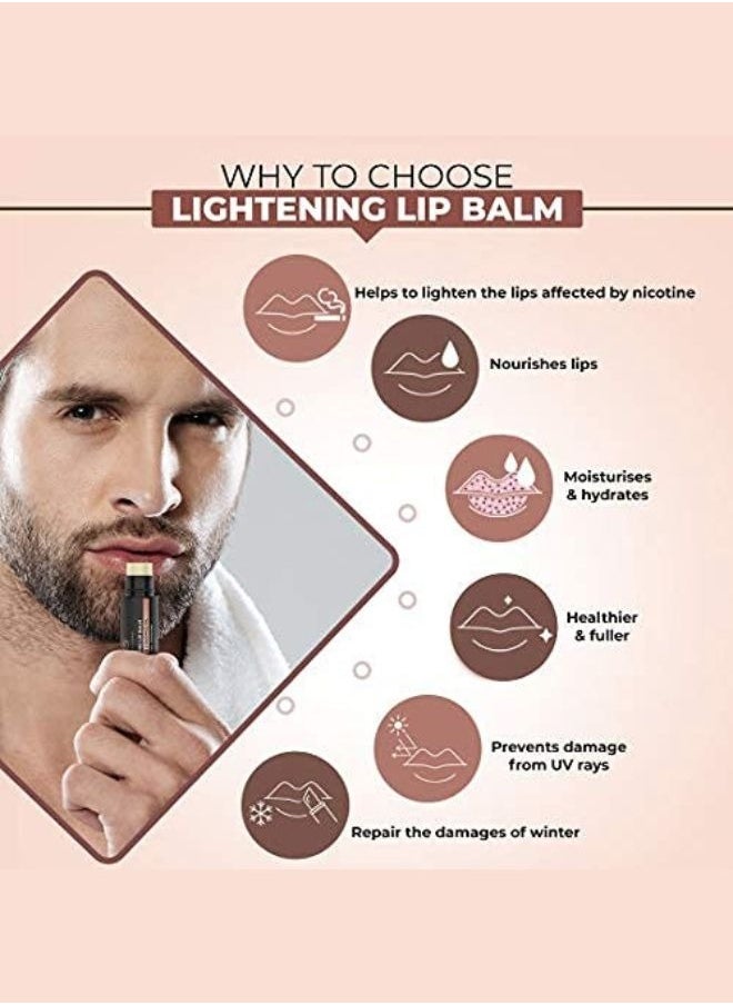 Lip Care Combo with Lip Scrub and Lip Balm for Dry and Chapped Lips Lightening and Brightening Dark Lips For Soft and Damaged Lips 14gm