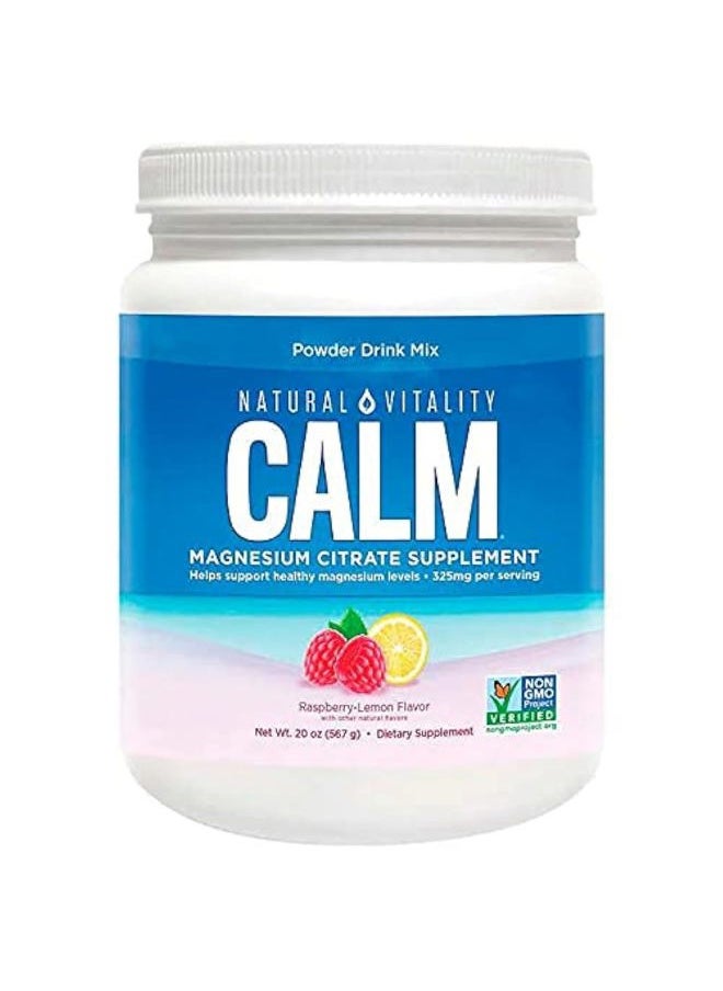 EMS - Natural Vitality Calm Magnesium Citrate Powder, 20 Ounces - Image 1