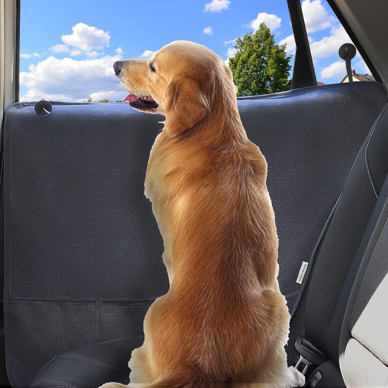 Durapower Dog Car Door Protector丨2 Pack Extra Big & Thick Anti Pet Scratching Waterproof Vehicle Door Covers Guard Truck Interior Panel Safe SUV Universal 600D Black - Image 1